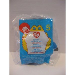 Ty Teenie Beanie Baby #5 Rocket McDonalds Happy Meal Toy Plush Stuffed Animal
